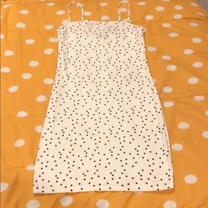 Forever 21 BLACK/WHITE STAR PRINT MINI DRESS